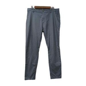 Lululemon Mens Commission Pant Qwick Chino Size 36 Gray Classic Fit Stretch Golf